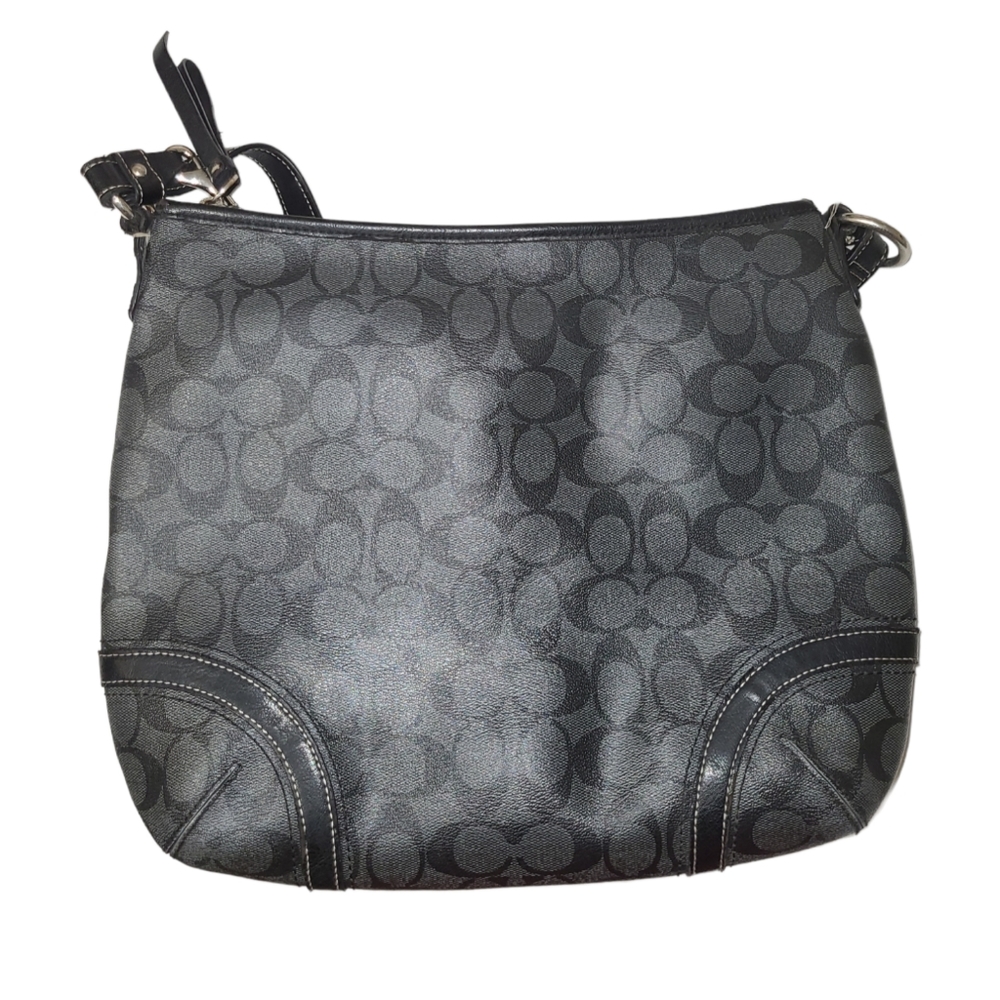 COACH PURSE PEYTON SHOULDER BLACK BAG ADJUSTABLE STRAP - Picture 2 of 16